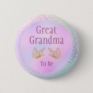 Badge Rond 5 Cm Grand-mère pour être une fille Baby shower et un