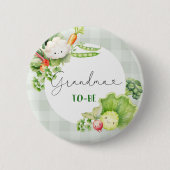 Badge Rond 5 Cm Grand-mère pour légumes pour bébé cultivé localeme (Devant)