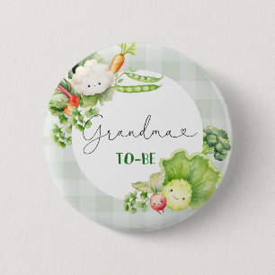 Badge Rond 5 Cm Grand-mère pour légumes pour bébé cultivé localeme