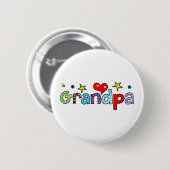 Badge Rond 5 Cm Grand-papa (Devant & derrière)
