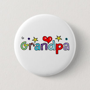 Badge Rond 5 Cm Grand-papa