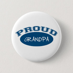 Badge Rond 5 Cm Grand-papa fier (bleu)