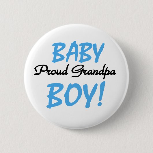 Badge Rond 5 Cm Grand-papa fier de bébé (Devant)