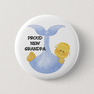 Badge Rond 5 Cm Grand-papa fier de bébé