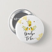 Badge Rond 5 Cm Grand-père à être baby shower (Devant & derrière)