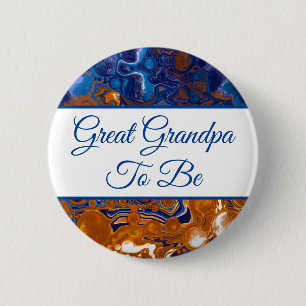 Badge Rond 5 Cm Grand-Père À Être Bouton Baby shower du garçon