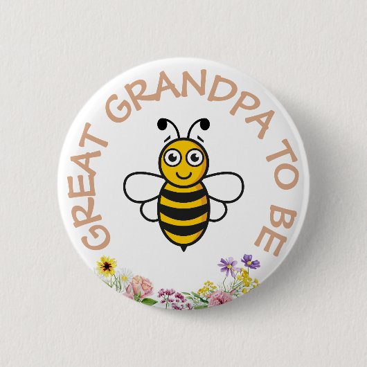 Badge Rond 5 Cm Grand-Père À Être Douce Comme Il Peut Être (Devant)