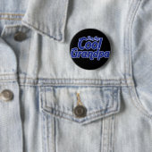 Badge Rond 5 Cm Grand-père cool (En situation)