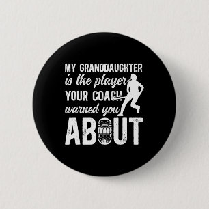 Badge Rond 5 Cm Grand-père de hockey sur gazon Drôle de joueur de