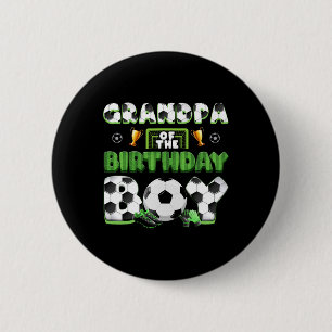 Badge Rond 5 Cm Grand-père du groupe de football du garçon d'anniv