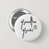 Badge Rond 5 Cm Grand-père du marié (Devant & derrière)