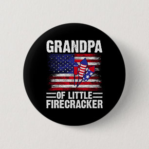Badge Rond 5 Cm Grand-Père Du Petit Pic 4 juillet Gran
