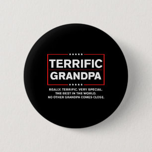 Badge Rond 5 Cm Grand-père formidable - Drôle campagne Donald Trum