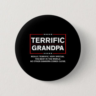 Badge Rond 5 Cm Grand-père formidable - Drôle campagne Donald Trum