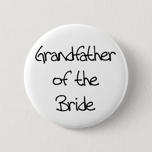 Badge Rond 5 Cm Grand-père noir des textes de jeune mariée