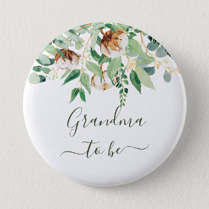 Badge Rond 5 Cm Grand-Père Pour Être Eucalyptus Verdure Grand-P