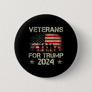Badge Rond 5 Cm Grand-père vétérans pour Trump 2024 drapeau améric