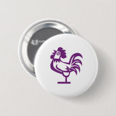 Badge Rond 5 Cm Grand pourpre (Devant & derrière)