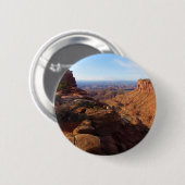 Badge Rond 5 Cm Grand View Point dans le parc national des Canyonl (Devant & derrière)