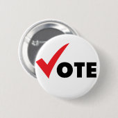 Badge Rond 5 Cm Grand vote de coutil (Devant & derrière)