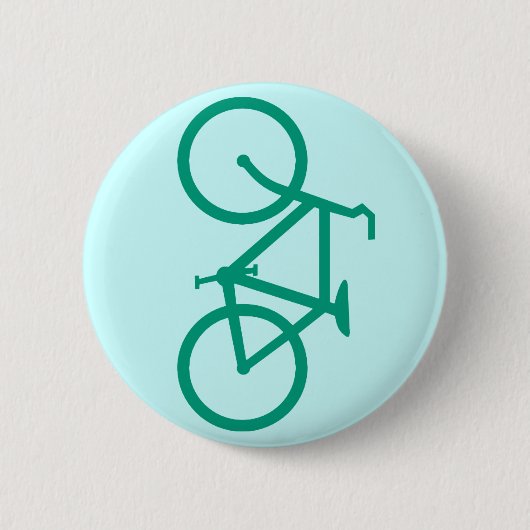 Badge Rond 5 Cm Grande bicyclette verte (Devant)
