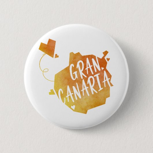 Badge Rond 5 Cm Grande Canarie (Devant)