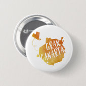 Badge Rond 5 Cm Grande Canarie (Devant & derrière)
