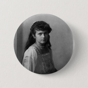 Badge Rond 5 Cm Grande -Duchesse Anastasia Nikolaevna de la Russie
