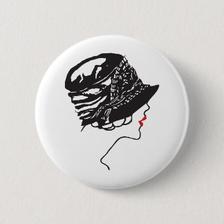 Badge Rond 5 Cm Grande Gatsby Jazz Style 20's Era