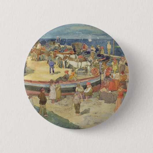 Badge Rond 5 Cm Grande marina, Capri (Devant)