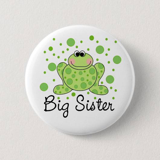 Badge Rond 5 Cm Grande soeur de grenouille (Devant)