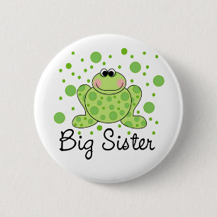 Badge Rond 5 Cm Grande soeur de grenouille