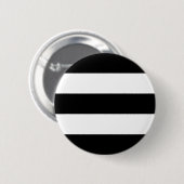 Badge Rond 5 Cm Grandes bandes noires et blanches (Devant & derrière)