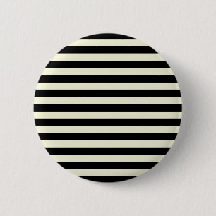 Badge Rond 5 Cm Grandes Horizontales Beiges Et Noires