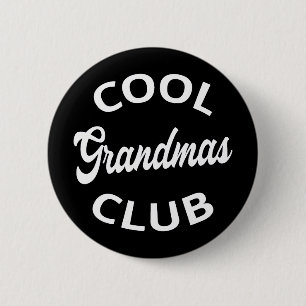 Badge Rond 5 Cm Grandmas Club cool I