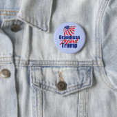 Badge Rond 5 Cm Grandmas contre Trump (En situation)