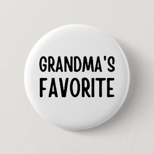 Badge Rond 5 Cm Grandma's Favorite
