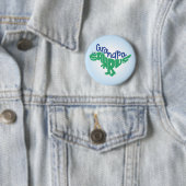 Badge Rond 5 Cm Grandpa Saurus Graphic (En situation)