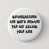Badge Rond 5 Cm Grands-parents drôles (Devant)