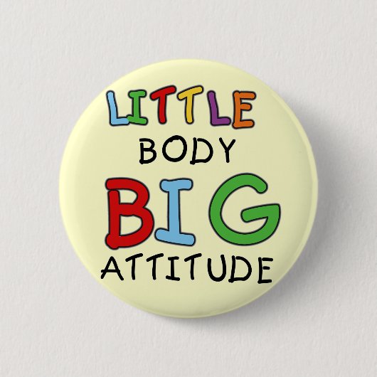 Badge Rond 5 Cm Grands T-shirts et cadeaux d'attitude de petit (Devant)