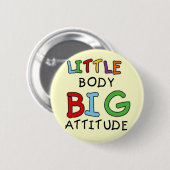 Badge Rond 5 Cm Grands T-shirts et cadeaux d'attitude de petit (Devant & derrière)