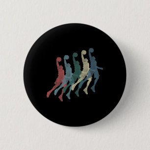 Badge Rond 5 Cm Graphique 365 Basketball Sport Vintage Retro cadea