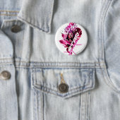 Badge Rond 5 Cm Graphique 8 de saphir d'étoile (En situation)