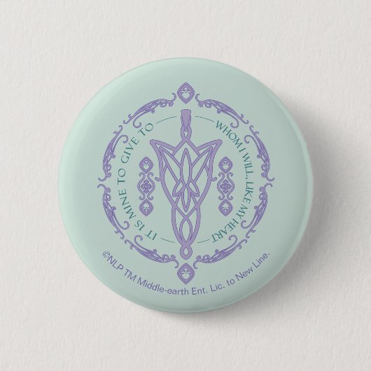 Badge Rond 5 Cm Graphique de citation ARWEN™ Evenstar (Devant)