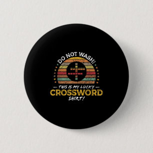 Badge Rond 5 Cm Graphique de devis du lecteur de mots croisés amus