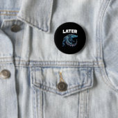 Badge Rond 5 Cm Graphique de l'alligator Gator (En situation)