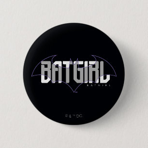 Badge Rond 5 Cm Graphique de nom haute technologie Batgirl