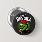 Badge Rond 5 Cm Graphique de pot de chiche pour les amateurs de ch (Devant & derrière)