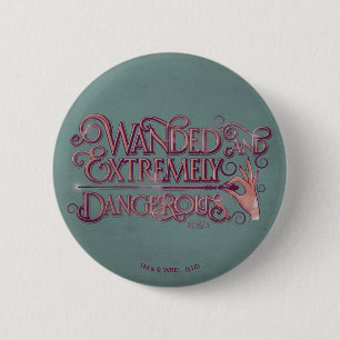 Badge Rond 5 Cm Graphique Débordé Et Extrêmement Dangereux - Ro