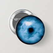 Badge Rond 5 Cm Graphique nuageux bleu-clair d'oeil (Devant & derrière)